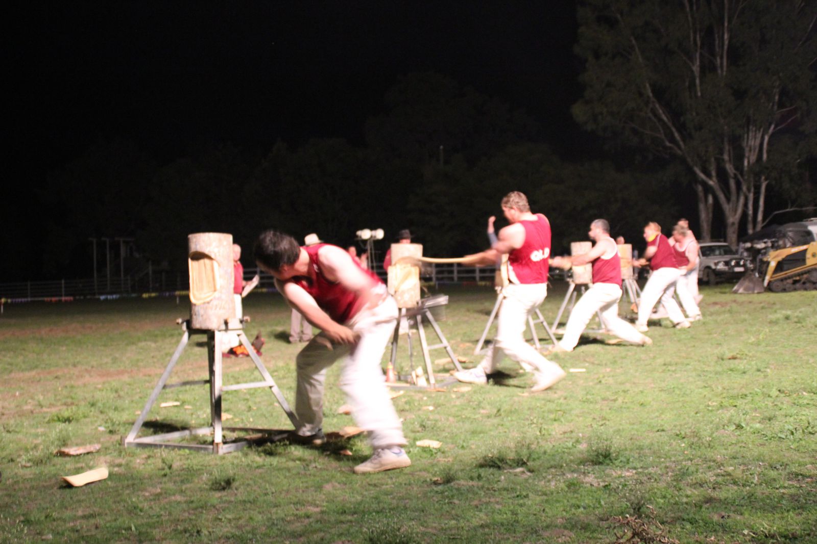 Woodchopping in Mount Perry