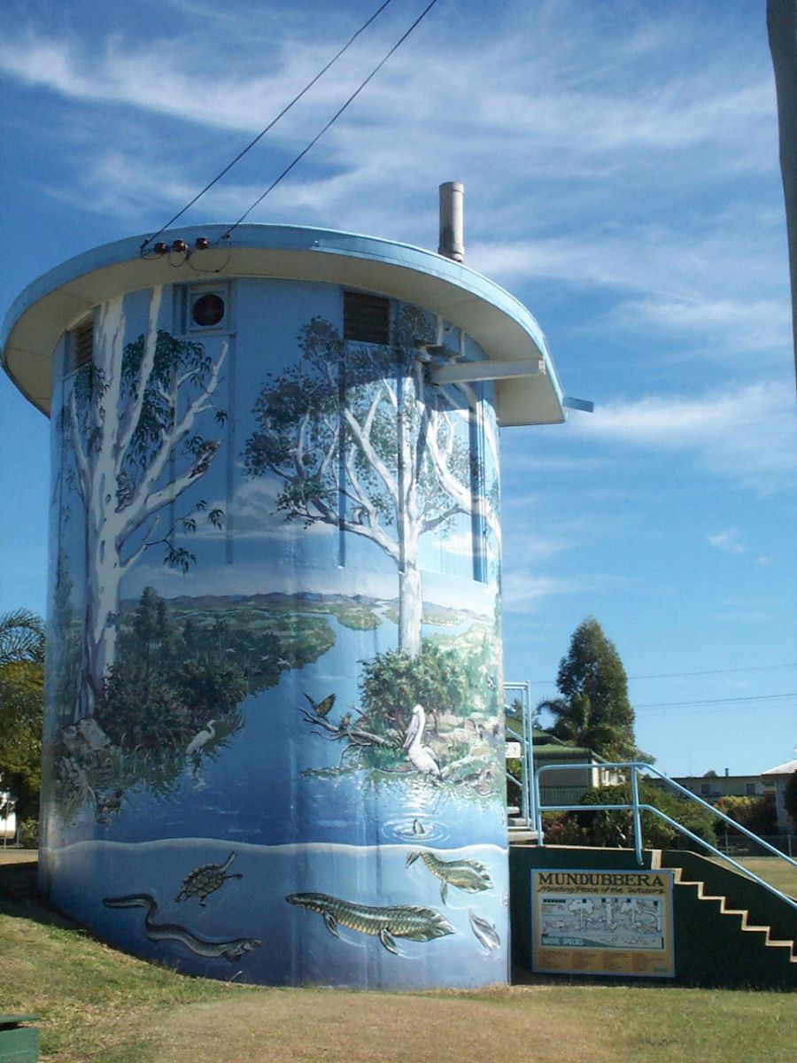 Water tank mural